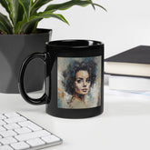Baroque Brushes Black Glossy Mug - Beyond T-shirts